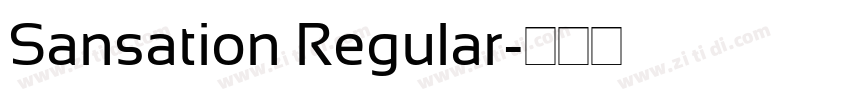 Sansation Regular字体转换